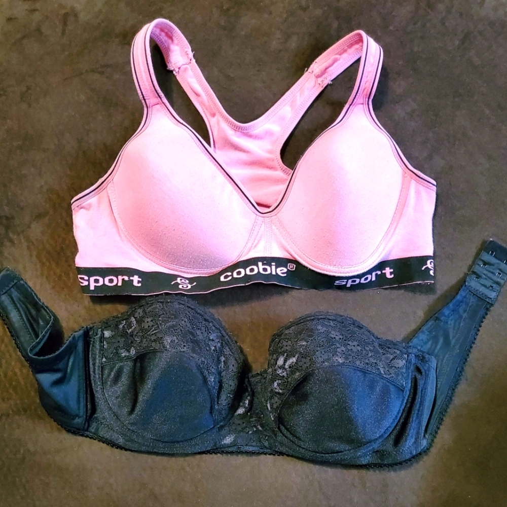 Sport Pink and Black Bra Duo